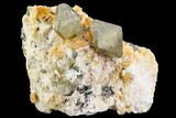 Large Cerussite Crystals with Bladed Barite - Morocco #107897-1